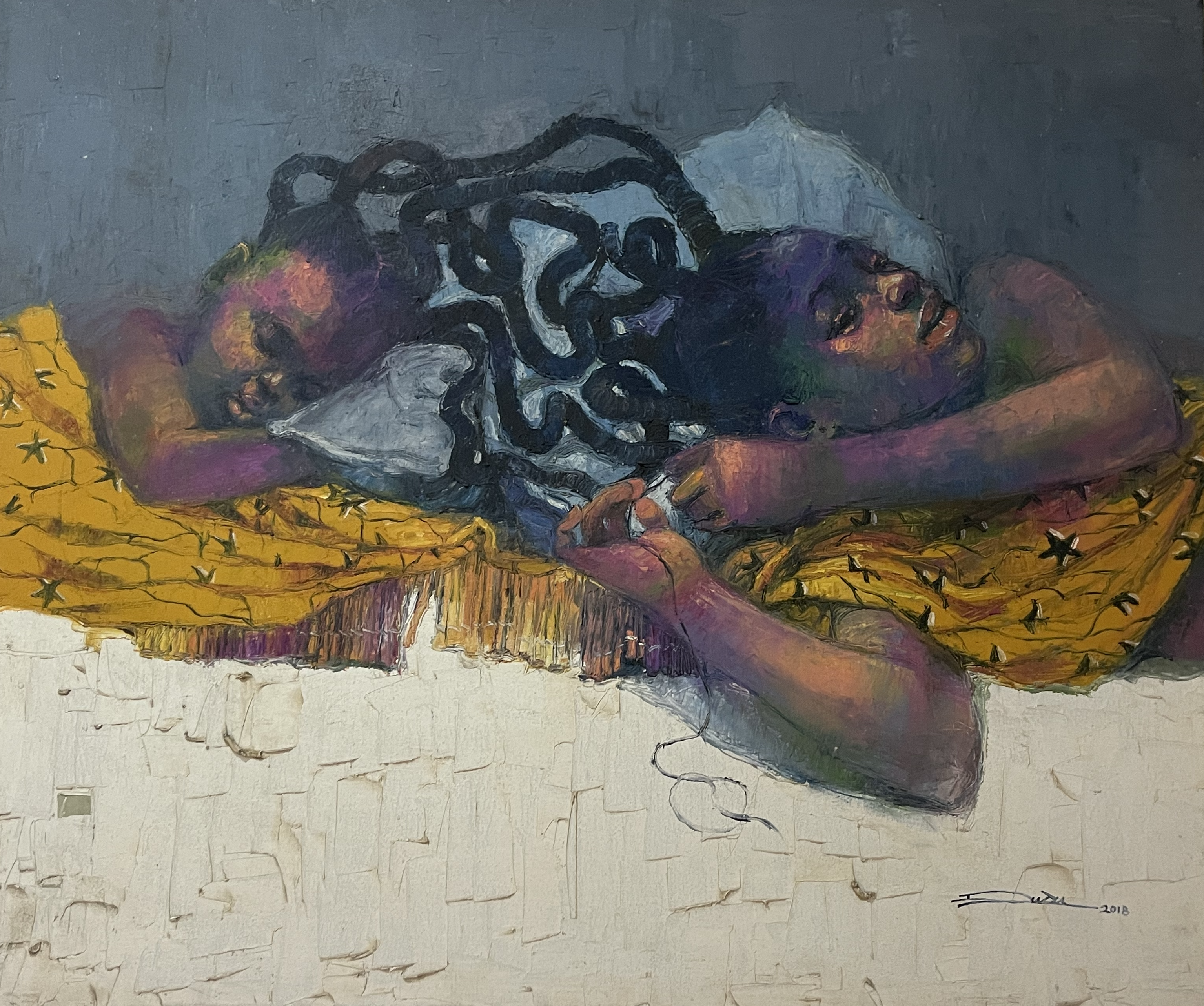 Emmanuel Dudu, Untitled, Oil on canvas